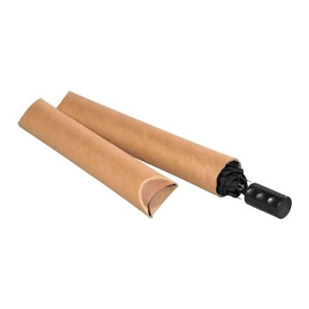 The Packaging Wholesalers Crimped End Mailing Tubes, 2-1/2" Dia. x 15"L, 0.07" Thick, Kraft, 30/Pack S2515K
